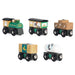 Le Toy Van - TV711 - Holzeisenbahn für Kinder ab 3 Jahren. Great Green, Montessori-Spiel mit 5 abnehmbaren Magnetwagen, hergestellt aus ökologischem FSC-zertifiziertem Holz