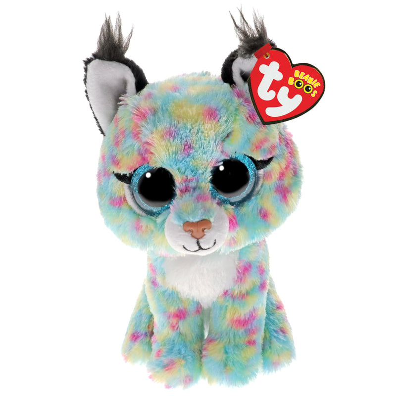 TY Lynx Bobcat Beanie Boo 14cm – Soft Plush Toy for Kids – Collectible Cuddly Stuffed Animal Teddy Character Gift