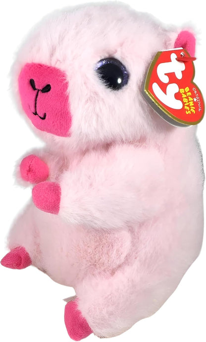 Ty Beanie Bellies – Small Capybara with Glitter Eyes, 1 Capybara of 4 Assorted Colours, Cuddly Plush Animals with Soft Belly Original 20 cm – T41519