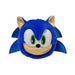 TY Sonic the hedgehog plush toy head cushion soft stuffed character pillow blue collectible kids for gift (3 inch