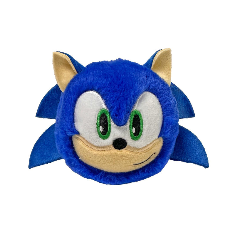 TY Sonic the hedgehog plush toy head cushion soft stuffed character pillow blue collectible kids for gift (3 inch