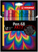STABILO - Premium viltstift - Pen 68 - ARTY - Etui met 18 kleuren