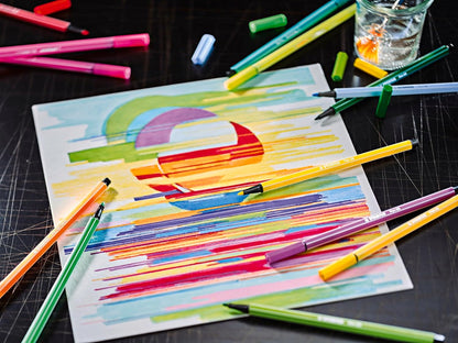 STABILO - Premium viltstift - Pen 68 - ARTY - Etui met 18 kleuren