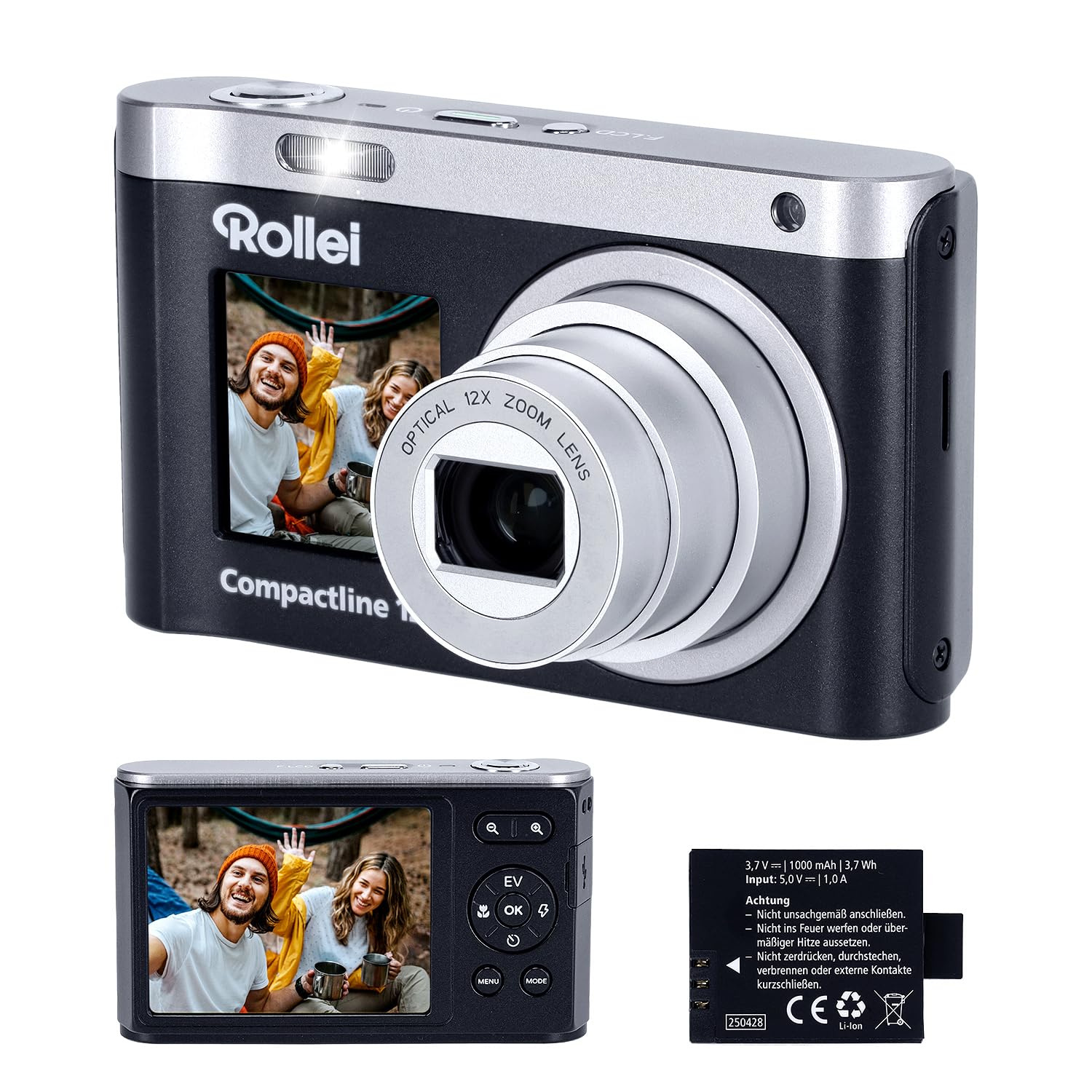 Rollei - Compactline 12X – 64 Mp Digital Camera With 4K