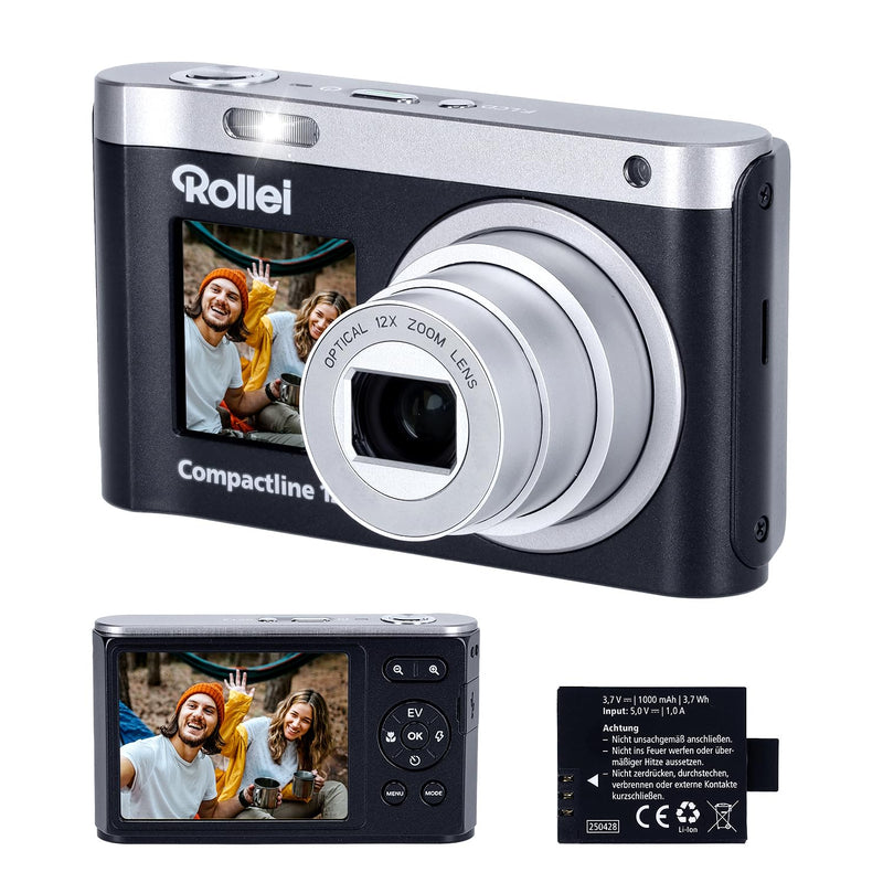Rollei - Compactline 12X – 64 Mp Digital Camera With 4K