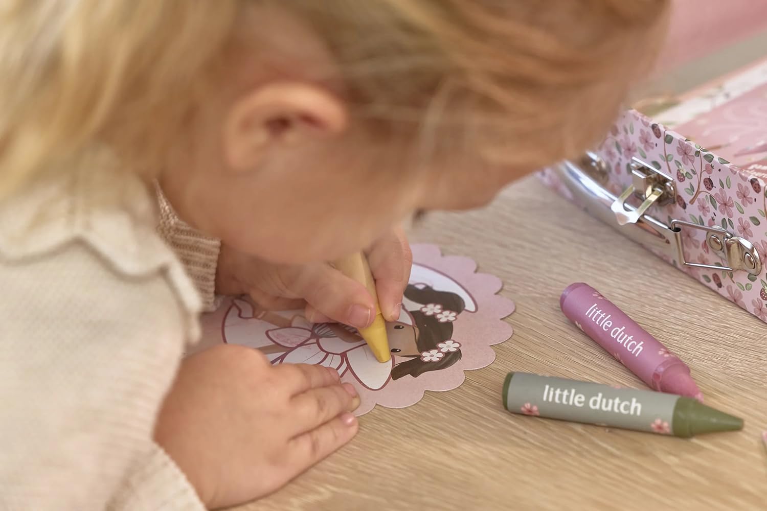 Little Dutch Creativity Suitcase - Rosa Fairy Garden