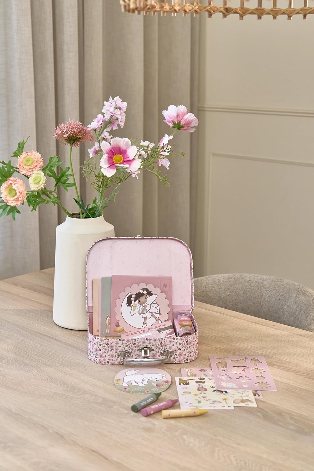 Little Dutch Creativity Suitcase - Rosa Fairy Garden