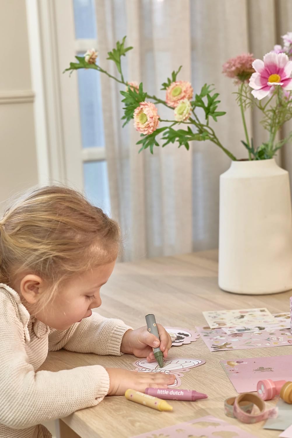Little Dutch Creativity Suitcase - Rosa Fairy Garden