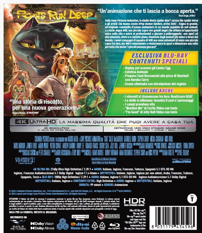 Goat: Sogna In Grande - 4K (Bd 4K + Bd Hd