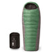 Ember Sleeping Bag, Green Lightweight Camping Sleep Sack with Hood, 210T Polyester Shell, Hollow Cotton Insulation, 5°C to 15°C Comfort