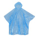 FlashCover Disposable Poncho, Waterproof PE Rain Cape, One Size 124 x 103 cm, Lightweight Festival, Camping, Hiking and Emergency Cover, Blue