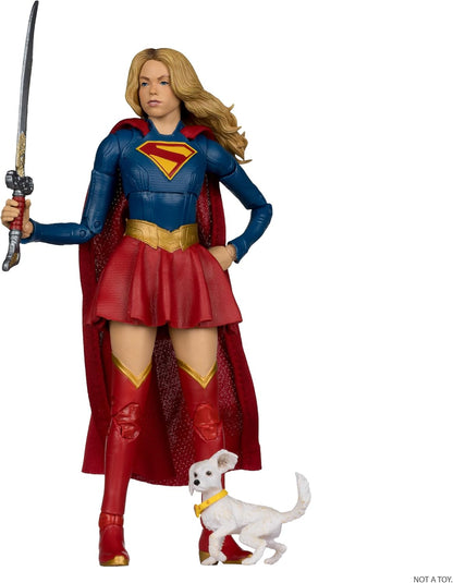 McFarlane DC Supergirl und Baby Krypto (Film Supergirl) 18 cm Actionfigur (Deluxe Theatrical Edition