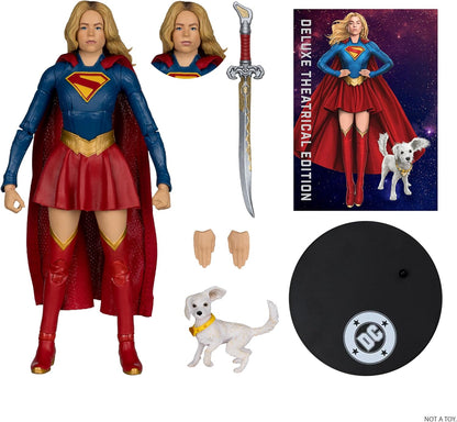 McFarlane DC Supergirl und Baby Krypto (Film Supergirl) 18 cm Actionfigur (Deluxe Theatrical Edition
