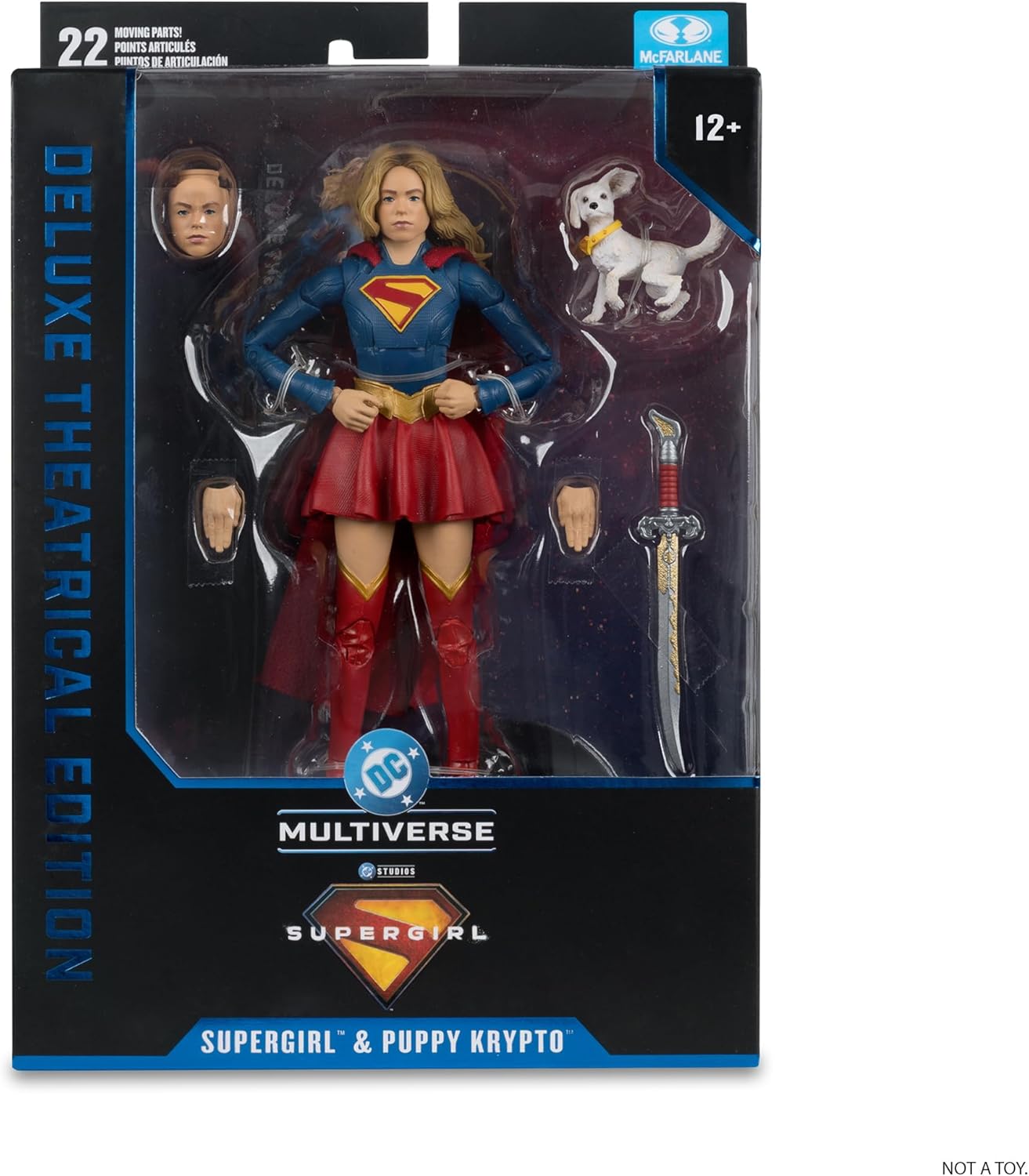 McFarlane DC Supergirl und Baby Krypto (Film Supergirl) 18 cm Actionfigur (Deluxe Theatrical Edition