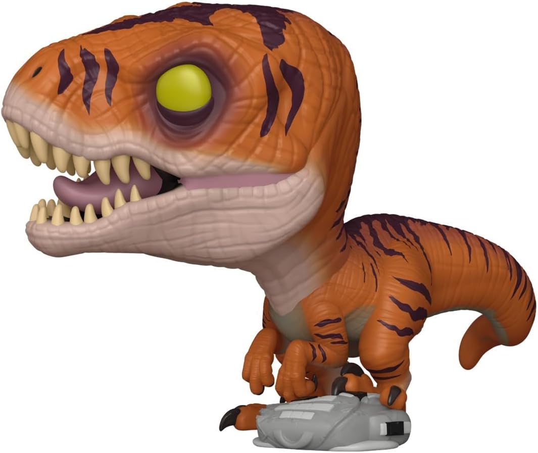 Funko POP! Movies: Jurassic Park - Tiger Raptor - Figura in vinile da collezione - Idea regalo - Prodotto ufficiale - Giocattoli per bambini e adulti - Modello di figura per collezionisti