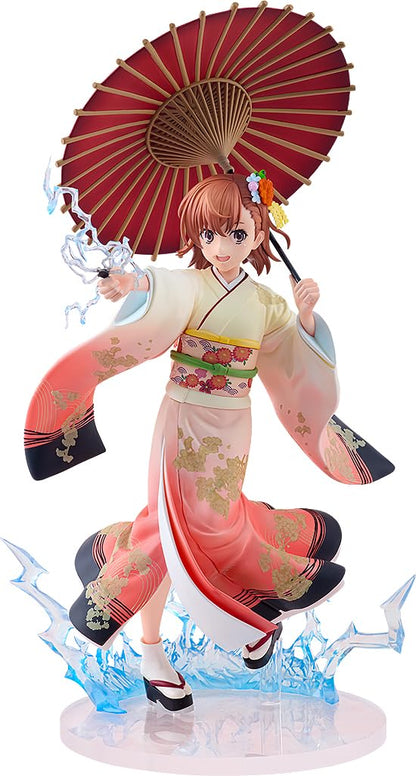 KADOKAWA KDcolle Toaru Kagaku no Railgun T Misaka Mikoto Furisode Ver.1/7 Scale Plastic Painted Finished Product