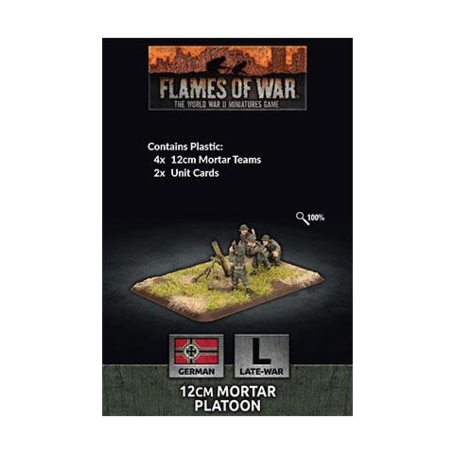 Flames of War 12cm Mortar Platoon (x4 Plastic
