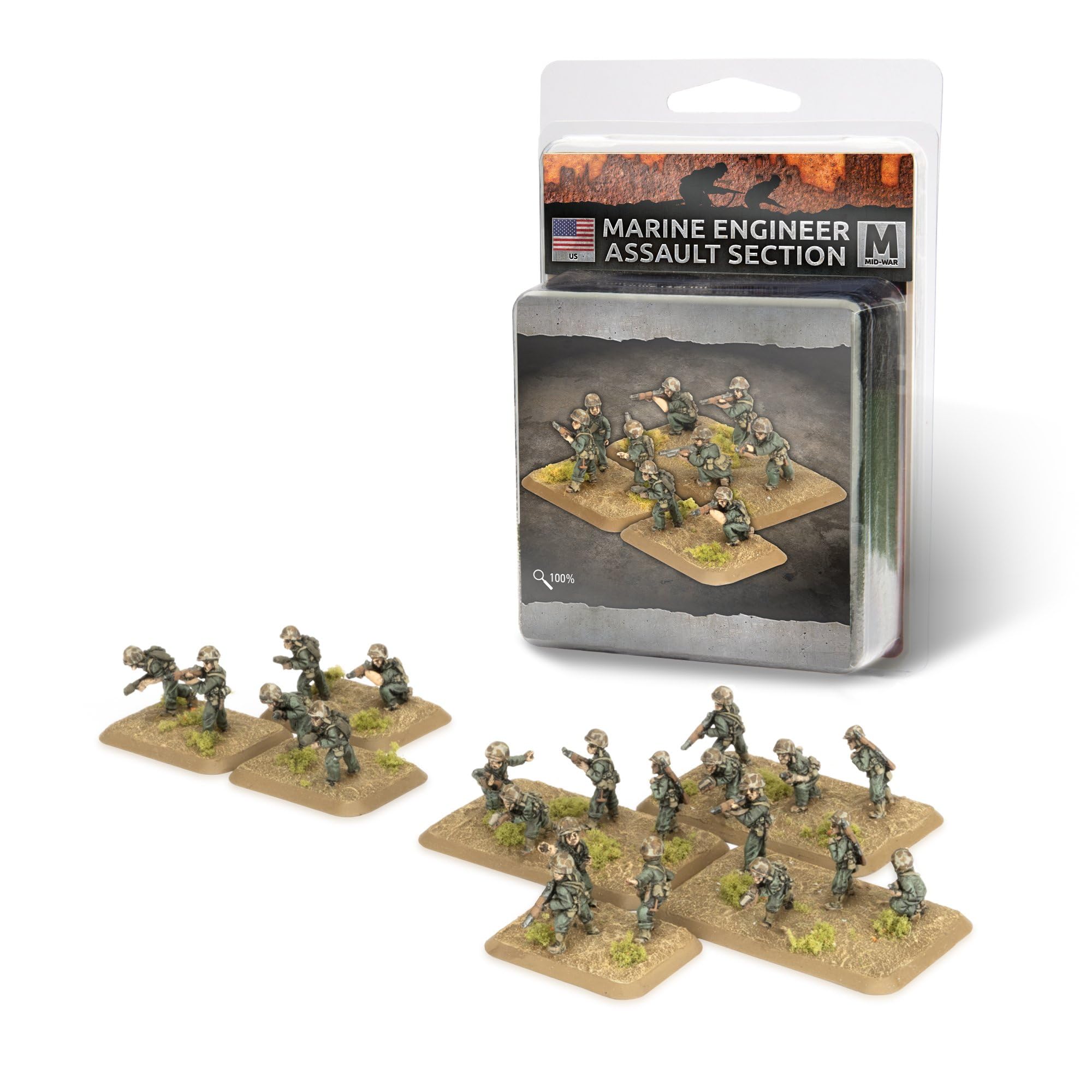 Battlefront Miniatures Marine Engineer Assault Section