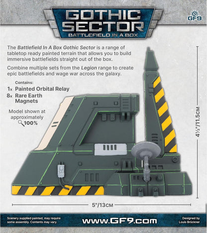 Gale Force Nine Gothic Sector - Legion Orbital Relay - Tabletop Game Terrain - For Ages 15+