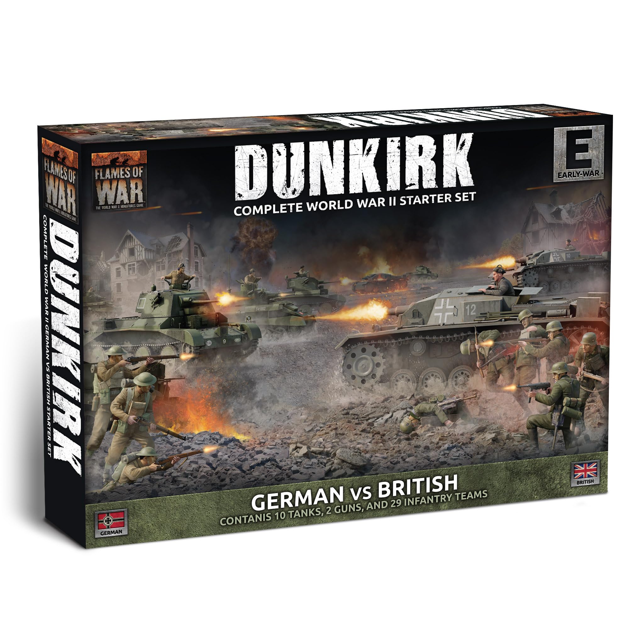 Flames Of War: Dunkirk - British Vs German Starter Set (Plastic)