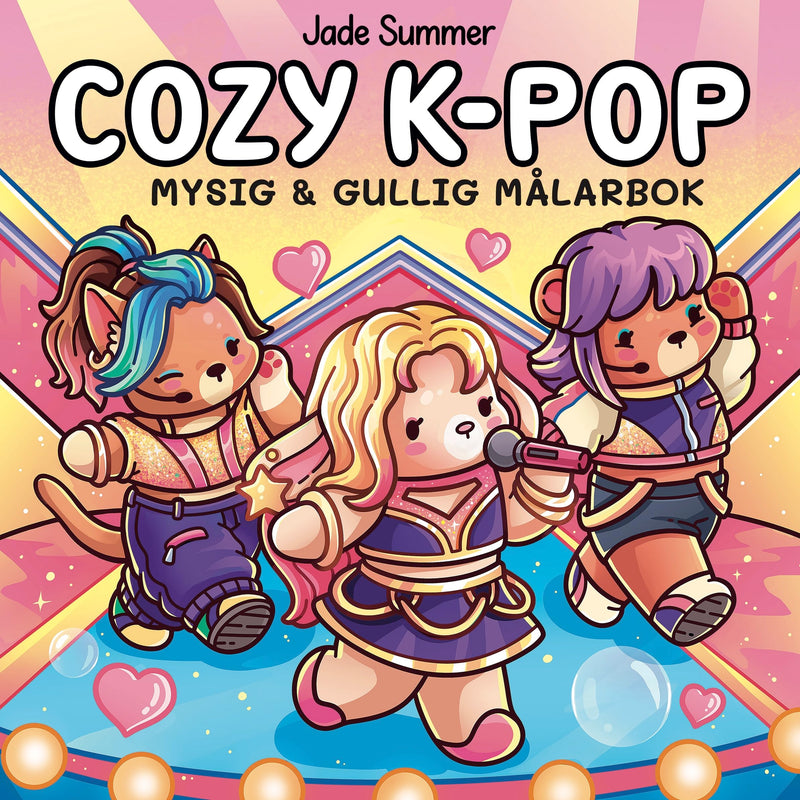 Cozy K-POP. Mysig och gullig Cozy Coloring målarbok från Jade Summer
