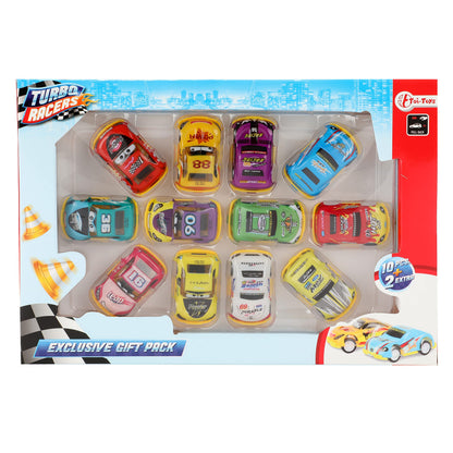Toi-Toys Racerwagenset Turbo Racers Pullback 12-delig