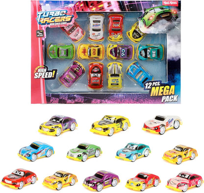 Toi-Toys Racerwagenset Turbo Racers Pullback 12-delig