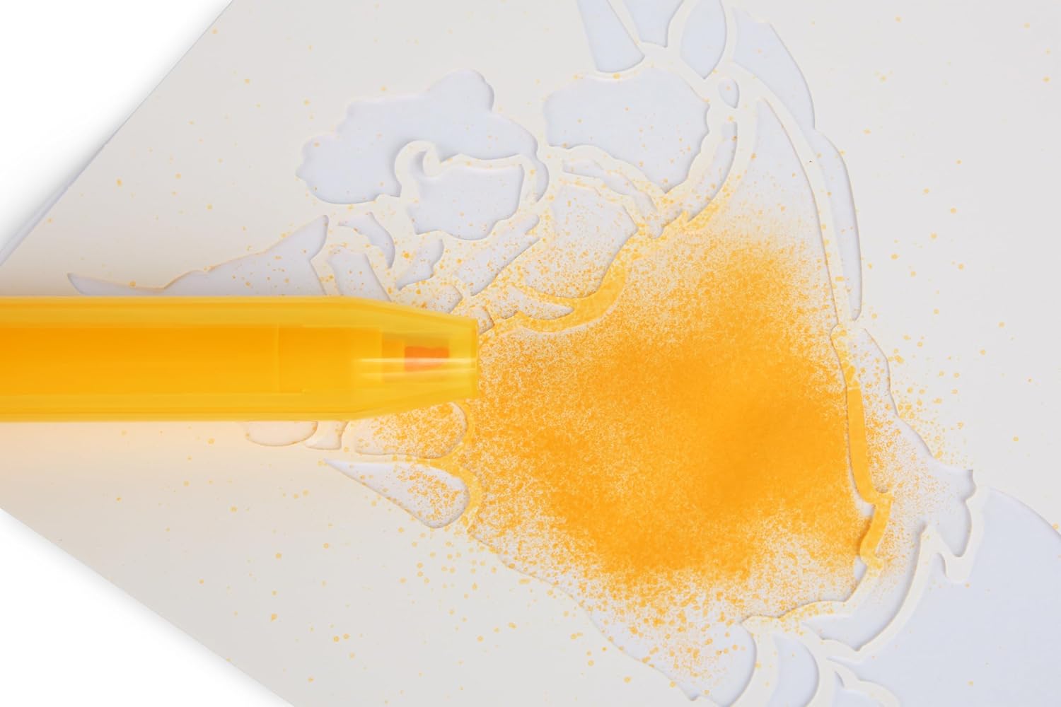 Unicorn Academy Spraypenset, airbrush-schilderset met 7 poppenstiften en 6 sjablonen, toverstiften voor kinderen, creatieve knutselset met spuitstiften, officieel Netflix-fanartikel cadeau