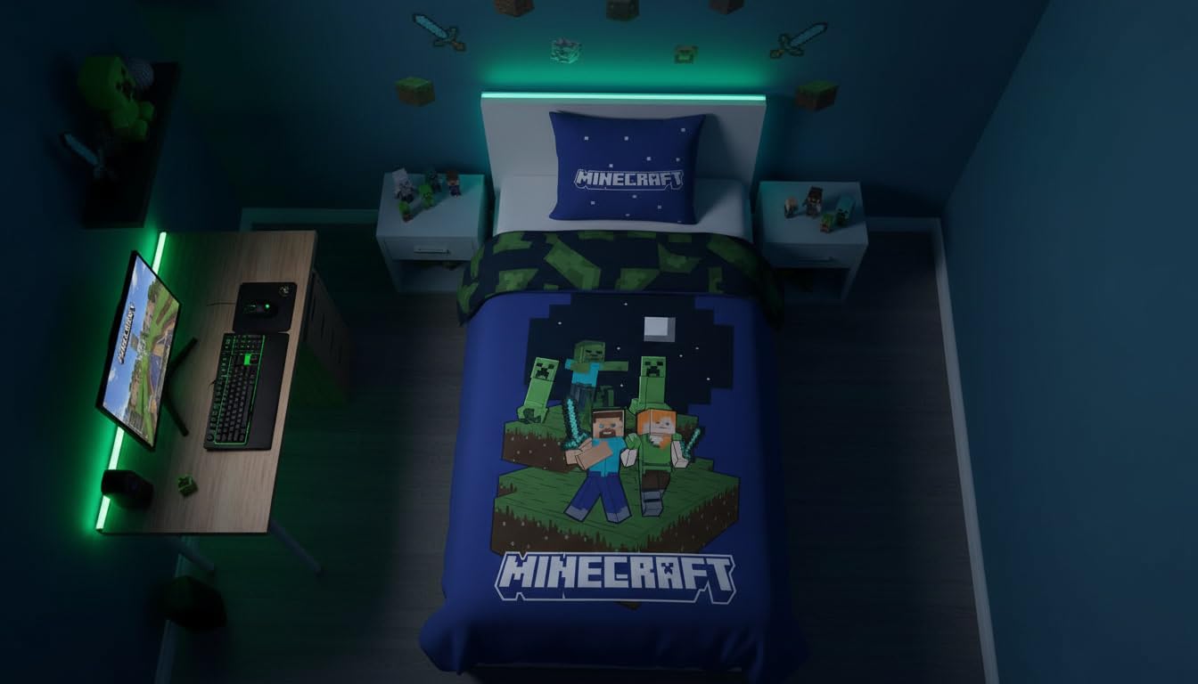 Minecraft Dekbedovertrek 140X200Cm