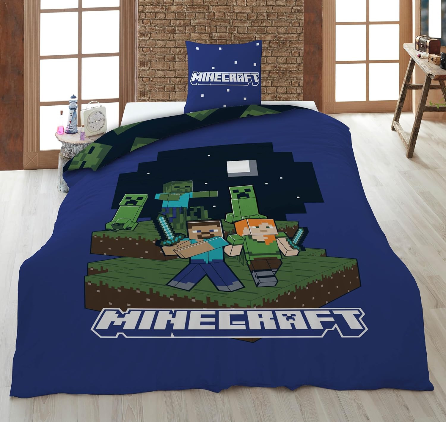Minecraft Dekbedovertrek 140X200Cm