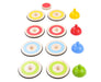 Engelhart - 606055 - Tafelcurlingset van hout - Kleurrijk gezinsplezier - Afmetingen: Ø10 cm, Hoogte: 6,5 cm - Vanaf 6 jaar