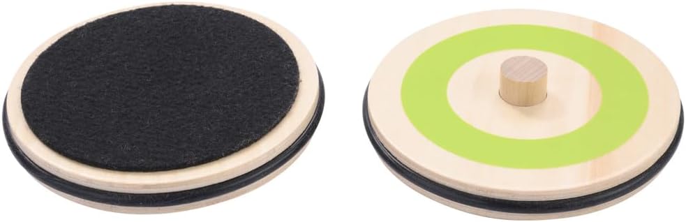 Engelhart - 606055 - Tafelcurlingset van hout - Kleurrijk gezinsplezier - Afmetingen: Ø10 cm, Hoogte: 6,5 cm - Vanaf 6 jaar