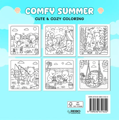 Comfy Summer - Cute & Cozy Kleurboek