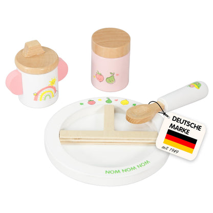Houten Poppenvoedingsset Cheeky Fruits - 4Dlg.