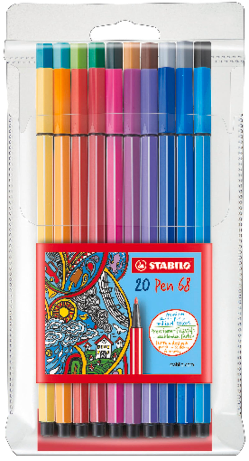 Stabilo Pen 68 Viltstiften - 20Dlg.
