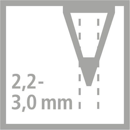 STABILO - Grafietpotlood - Othello - ARTY - Hardheid gemixt: 2B, B, HB, F, H, 2H - Etui met 6 Verschillende Potloden