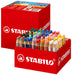STABILO - Kleurpotlood, aquarelpotlood & waskrijt in één - woody 3 in 1 - Box met 76 stuks en 4 puntenslijpers
