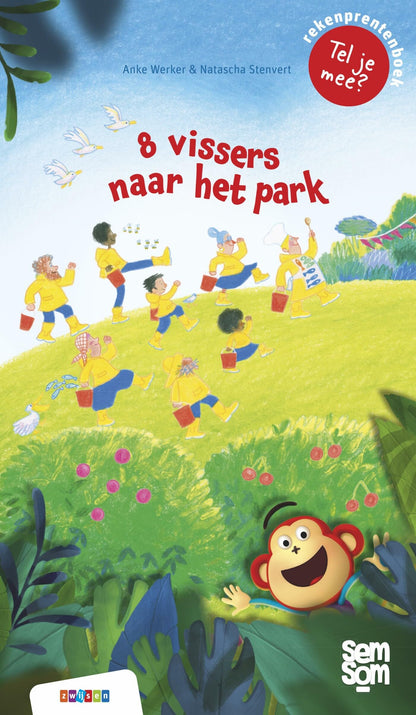 Acht vissers naar het park