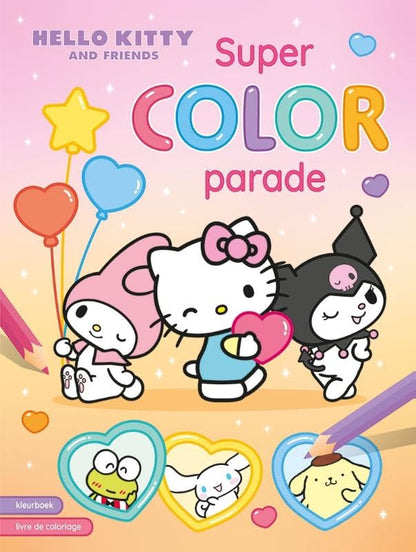 Hello Kitty and Friends Super Color parade Kleurboek