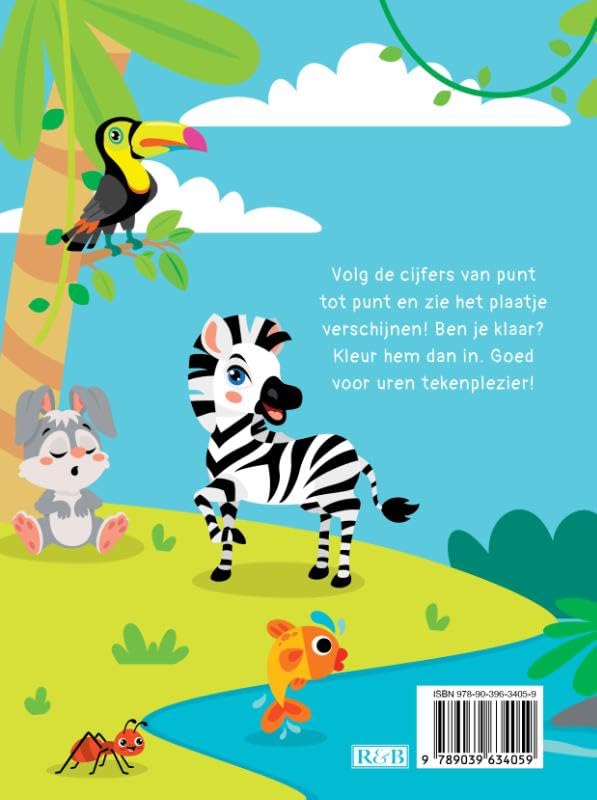 Dieren - van punt tot punt Tekenboek