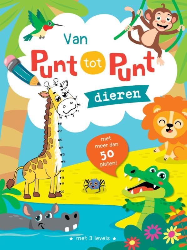Dieren - van punt tot punt Tekenboek
