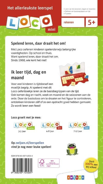 Loco Mini oefenboekje ik leer tijd dag en maand