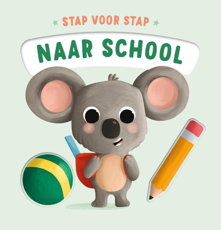 Naar school - Stap voor stap Kartonboekje
