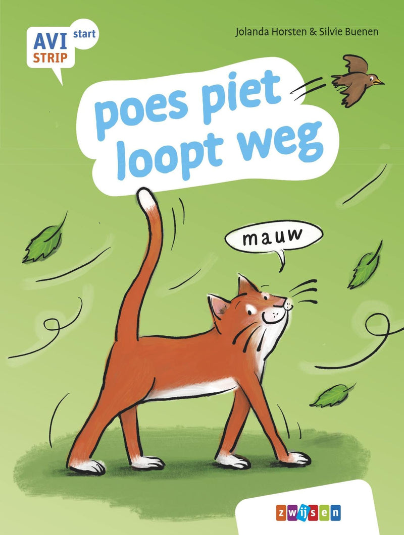 poes piet loopt weg - AVI Start Stripboek