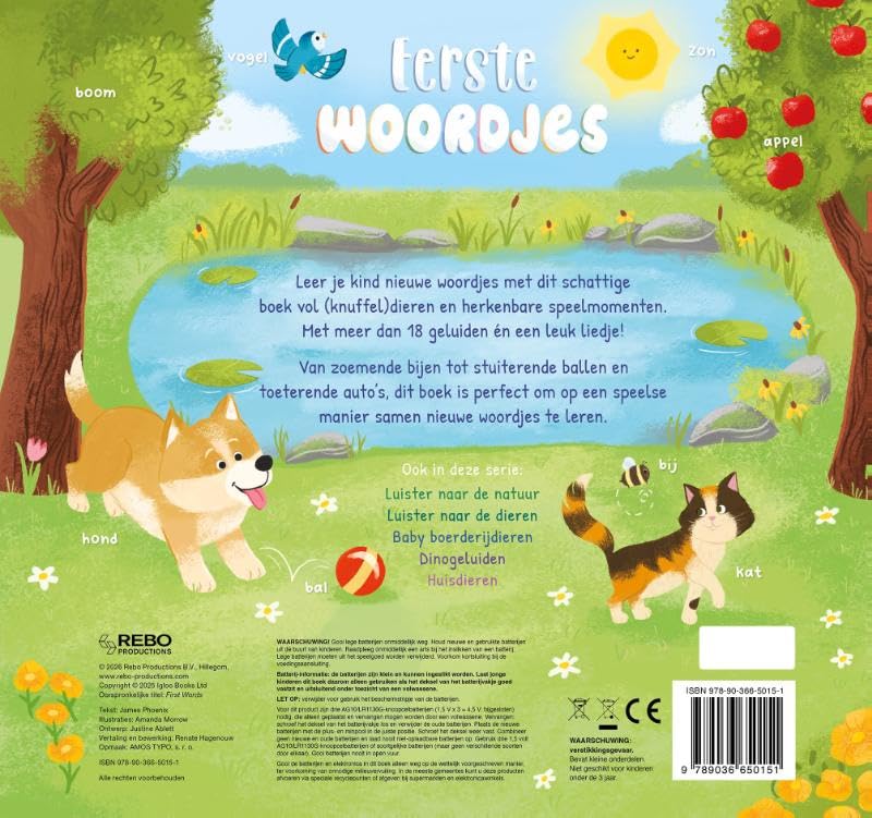 Eerste woordjes - 18 geluidenboek