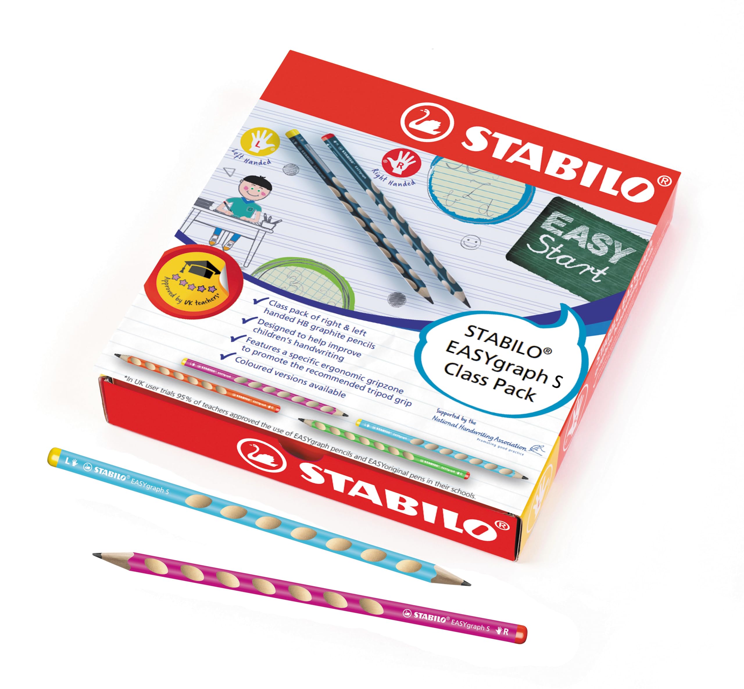 STABILO EASYgraph S Schoolverpakking Grafietpotloden - 48st.