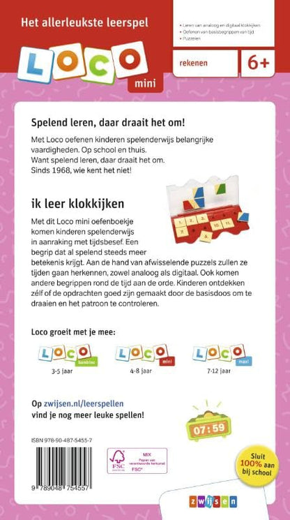 Loco Mini oefenboekje ik leer klokkijken