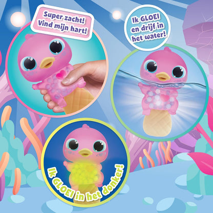 Animagic Let\`s Glo Vogelbekdier - Roze