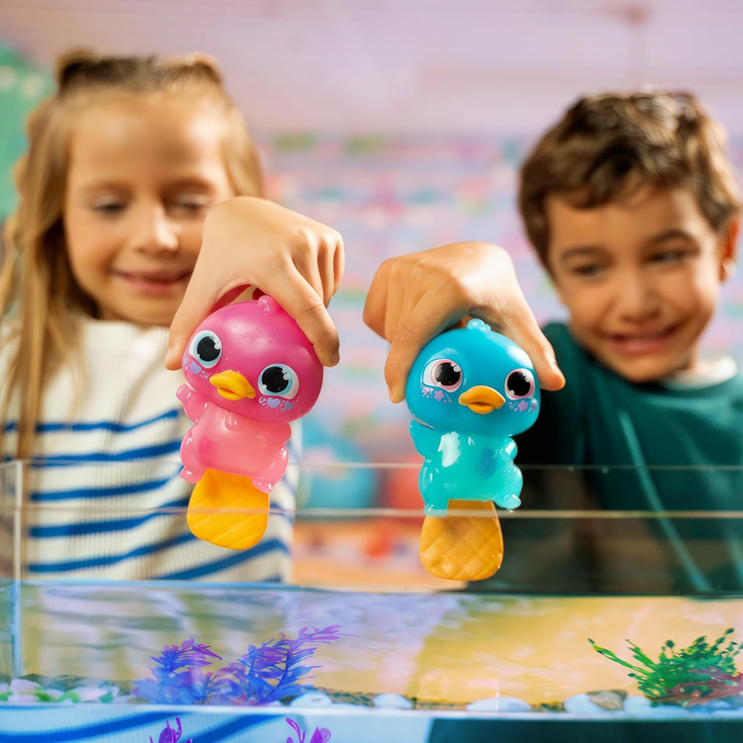 Animagic Let\`s Glo Vogelbekdier - Roze