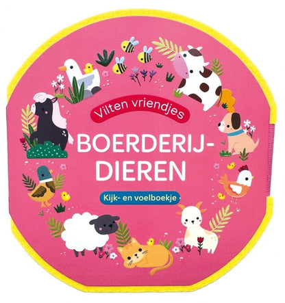 Vilten vriendjes - Boerderijdieren: Kijk- en voelboekje